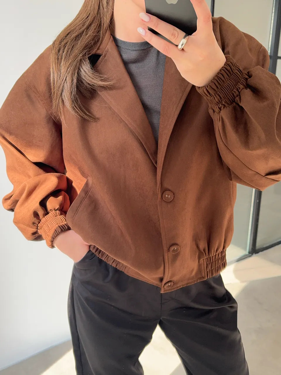 Jaqueta Clara Marrom