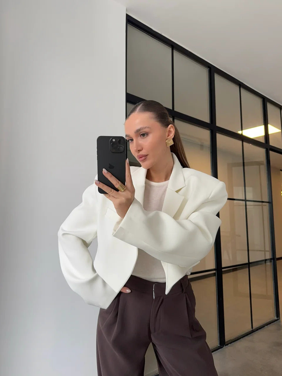 Blazer Cropped Bianca