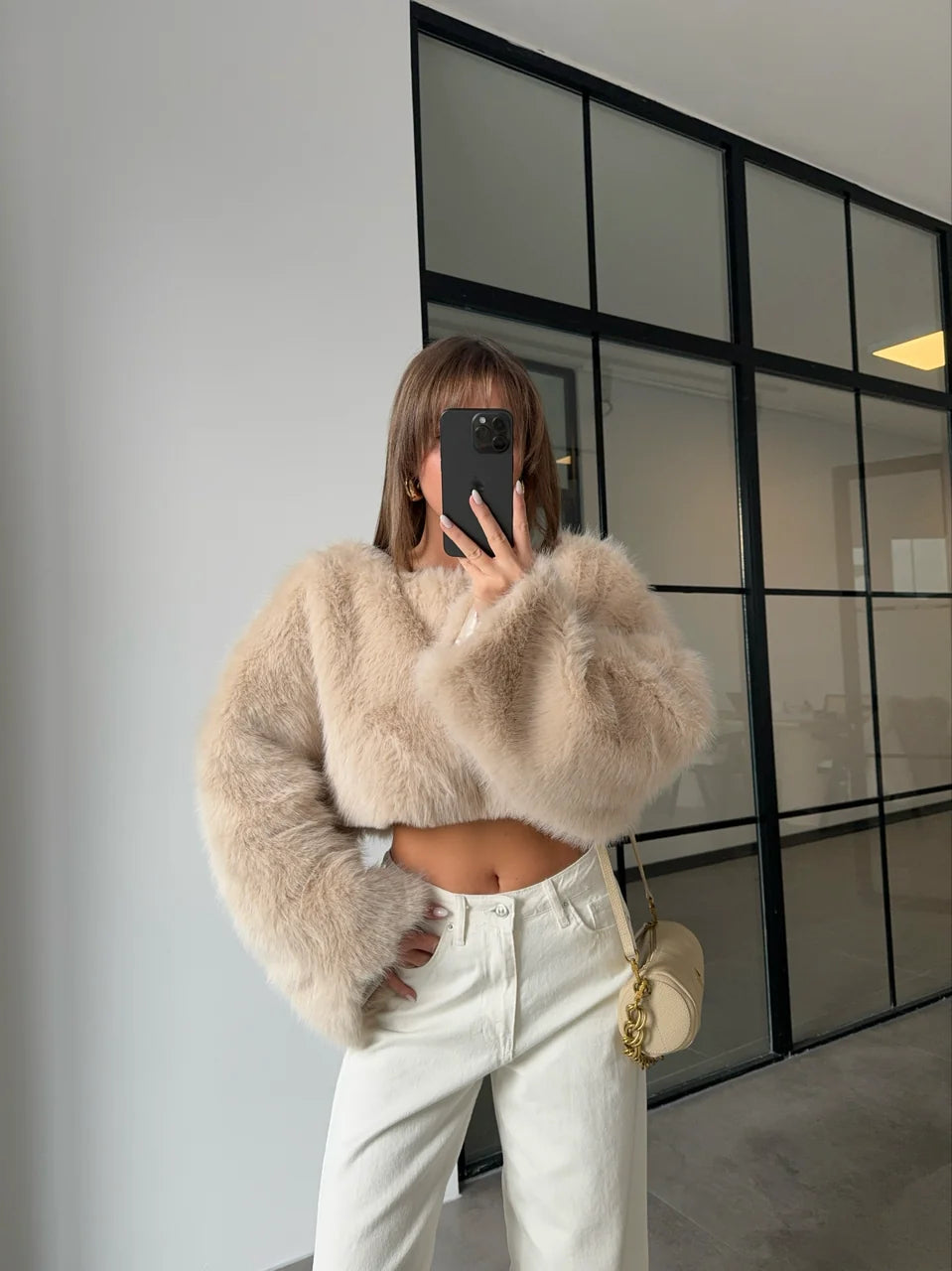 Cropped Aspen Bege