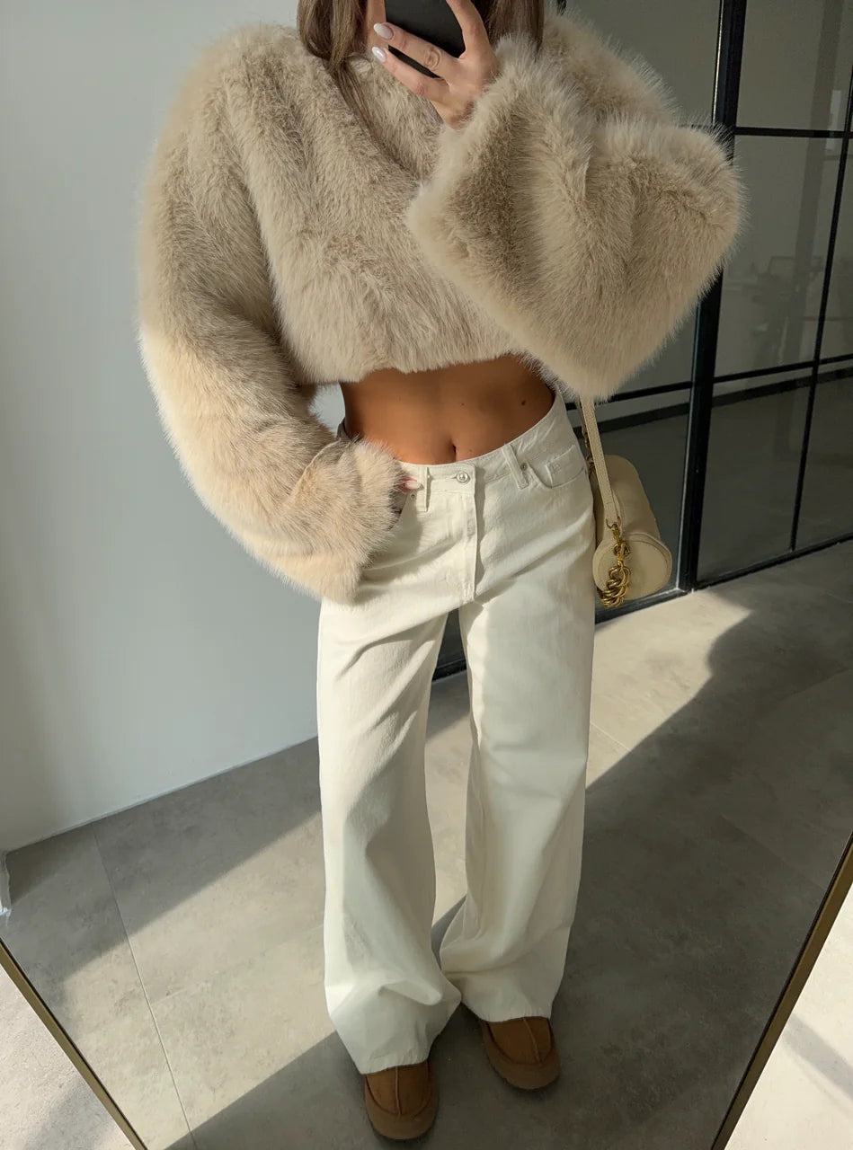 Cropped Aspen Bege