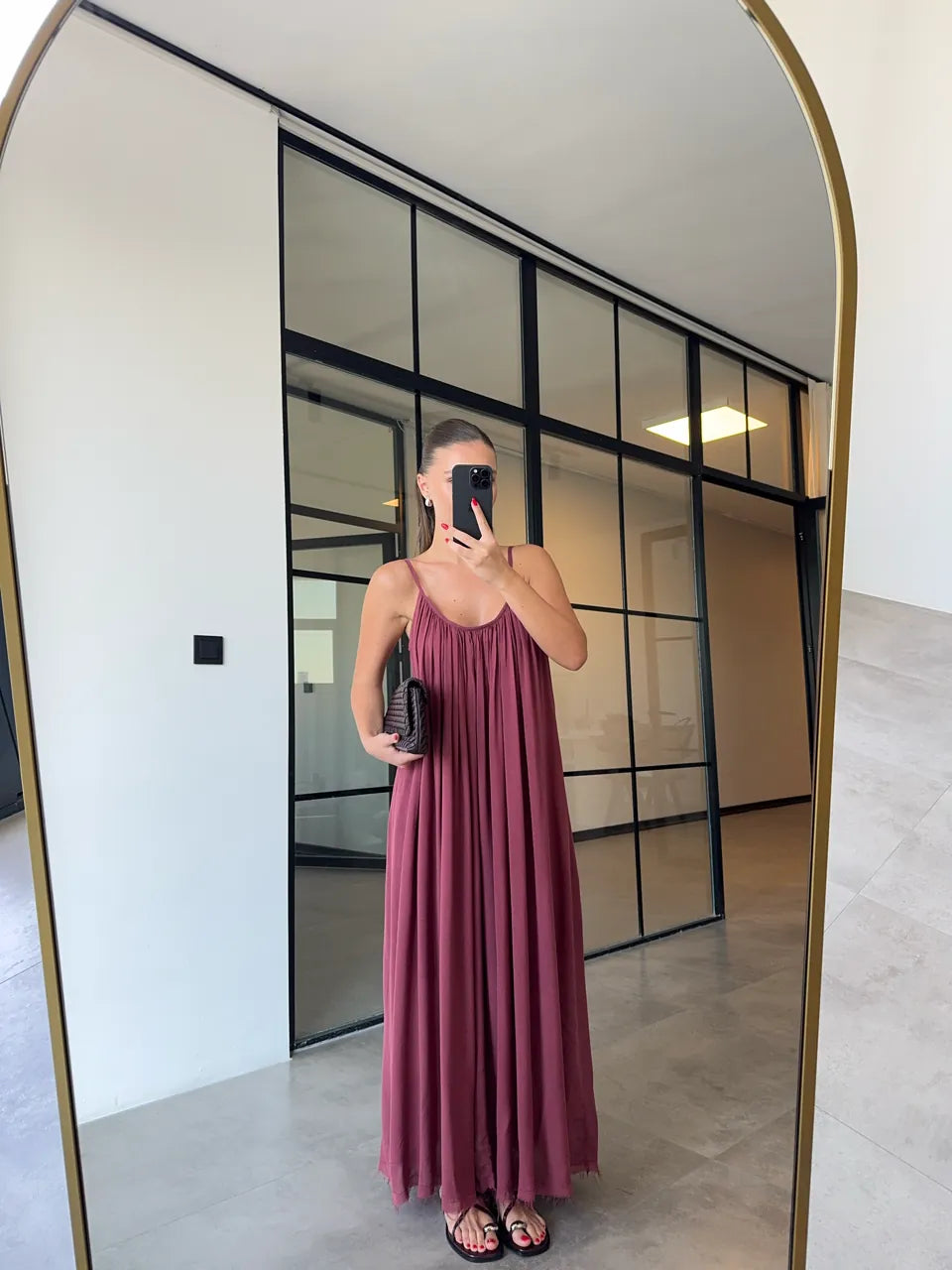 Vestido Karen Marsala